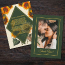 Search for sunflower wedding thank you cards Barn