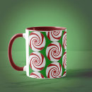 Search for peppermint mugs Red and white
