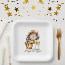 Search for new years eve plates Gold glitter