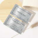 Search for aluminum business cards Elegant