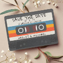 Search for cassette tape save the dates Retro