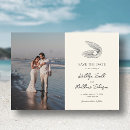 Search for seashells save the dates Nautical
