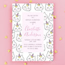 Search for unicorn cat invitations Whimsical