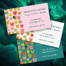 Search for funny cat business cards Colorful