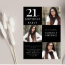 Search for photo 21st birthday invitations Elegant