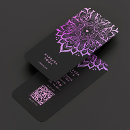 Search for mandala business cards Purple