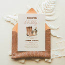 Search for boots and bubbly bridal shower invitations Western