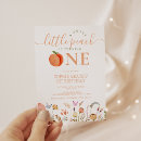 Search for peach 1st birthday invitations Girl first birthday