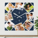 Search for family clocks Family photo keepsake