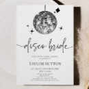 Search for disco bridal shower invitations Bride to be