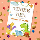 Search for 3 rex invitations Colorful
