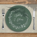 Search for green plates weddings