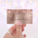 Search for rose gold metal business cards Beauty