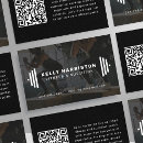 Search for qr code business cards black and white