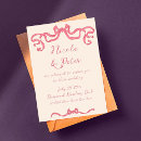 Search for ribbon wedding invitations Pink