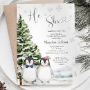 Search for winter gender reveal invitations Boy or girl