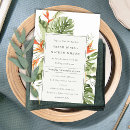 Search for paradise invitations Botanical