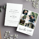 Search for collage save the date postcards Simple minimalist