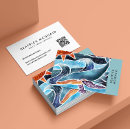 Search for whale business cards watercolor
