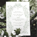 Search for fleur de lis wedding invitations Green
