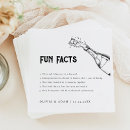 Search for fun fact wedding napkins Minimalist