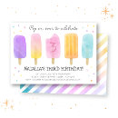 Search for popsicle birthday invitations Colorful