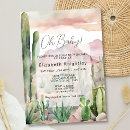Search for cactus baby shower invitations Watercolor