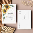 Search for sunflower rehearsal dinner invitations Rustic