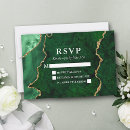 Search for emerald green and gold wedding rsvp cards Geode