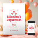 Search for valentines brunch invitations Simple typography