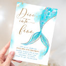 Search for dive into five birthday invitations Under the sea birthday