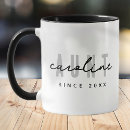 Search for aunt mugs Black and white