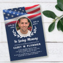 Search for memorial military invitations Funeral