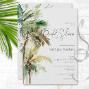 Search for palm tree bridal shower invitations Ocean
