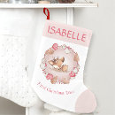 Search for pink christmas stockings My first christmas