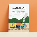 Search for all aboard the train birthday invitations Kids birthday party