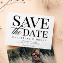 Search for black tie save the dates Black and white