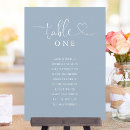 Search for seating chart table cards Dusty blue