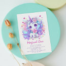 Search for unicorn 1st birthday invitations First birthday party
