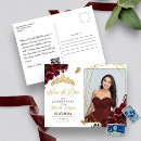 Search for burgundy and gold quinceanera invitations Mis quince anos