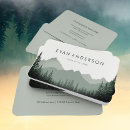 Search for mountain business cards outdoors