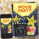 Search for movie night sleepover invitations Cinema party