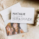 Search for elegant bridesmaid cards Black and white