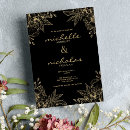 Search for black floral wedding invitations Sophisticated
