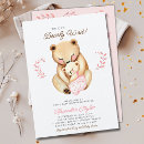 Search for bear baby girl shower invitations Forest