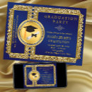 Search for royal blue and gold graduation invitations College