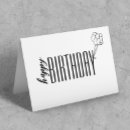 Search for black and white birthday cards Simple