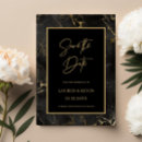 Search for black tie save the dates Black and white