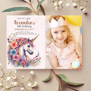 Search for digital unicorn birthday invitations Magical
