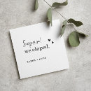 Search for surprise wedding invitations Modern